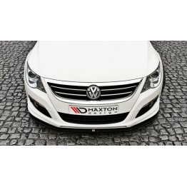 Накладка сплиттер на передний бампер на Volkswagen Passat CC R36 R-Line